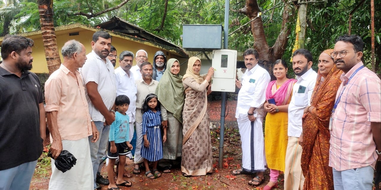 പാലത്തിങ്ങൽ പള്ളിപ്പടിയിൽ സി.സി.ടി.വി. കാമറകള്‍ സ്ഥാപിച്ചു