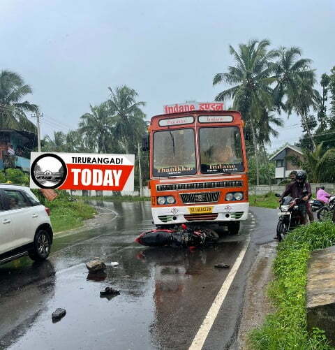 ചെട്ടിപ്പടിയിൽ ലോറി ബൈക്കിലിടിച്ചു രണ്ട് പേർക്ക് പരിക്ക്