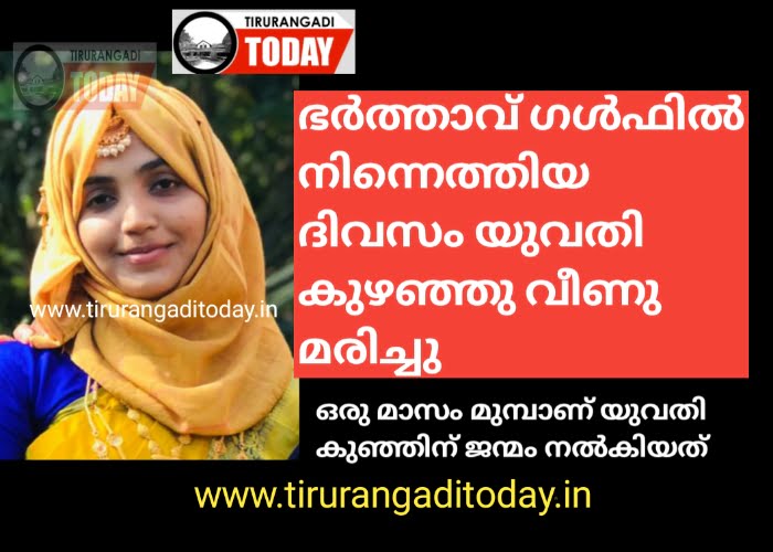 ഭർത്താവ് ഗൾഫിൽ നിന്നെത്തിയ ദിവസം യുവതി കുഴഞ്ഞു വീണു മരിച്ചു