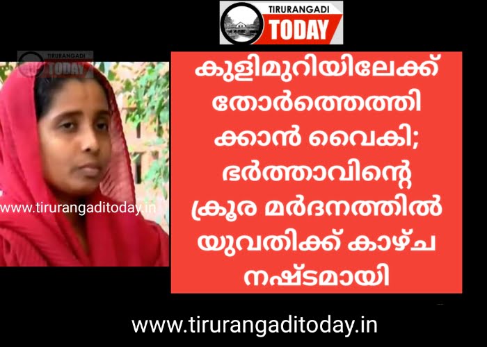 കുളിമുറിയിലേക്ക് തോര്‍ത്തെത്തിക്കാന്‍ വൈകി; ഭര്‍ത്താവിന്റെ മര്‍ദനത്തിൽ യുവതിക്ക് കാഴ്ച നഷ്ടമായി