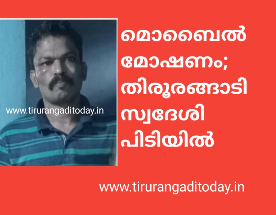 മൊബൈൽ മോഷണം; തിരൂരങ്ങാടി സ്വദേശി പിടിയിൽ