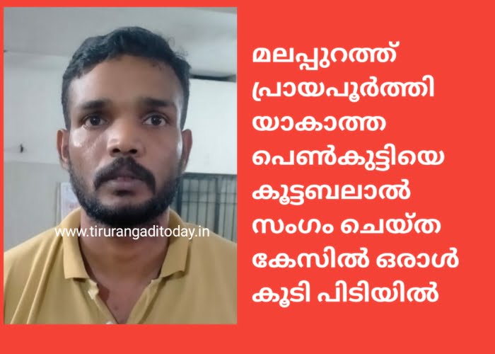 മലപ്പുറത്ത് പ്രായപൂർത്തിയാകാത്ത പെൺകുട്ടിയെ കൂട്ടബലാൽസംഗം ചെയ്ത കേസിൽ ഒരാൾ കൂടി പിടിയിൽ