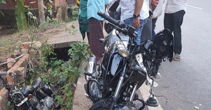 തൃക്കുളം അമ്പലപ്പടിയിൽ വീണ്ടും അപകടം; 3 വാഹനങ്ങൾ അപകടത്തിൽ പെട്ടു