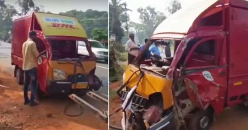 നിയന്ത്രണം വിട്ട പാഴ്‌സല്‍ വണ്ടി കാല്‍നടയാത്രക്കാര്‍ക്കിടയിലേക്ക് ഇടിച്ചു കയറി ; ഒന്നര വയസുകാരിയുള്‍പ്പെടെ മൂന്നു പേര്‍ക്ക് ദാരുണാന്ത്യം