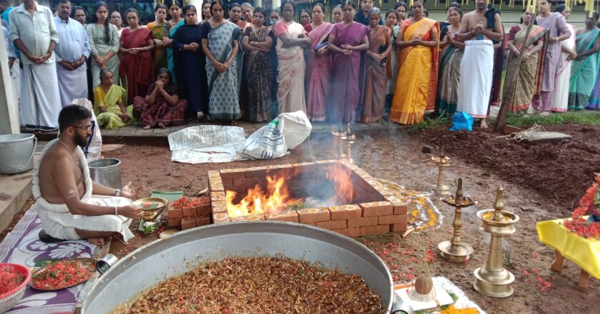 <em>തൃക്കുളം ശിവക്ഷേത്രത്തിൽ മഹാ ഗണപതി ഹോമവും സർവൈശ്വര്യ പൂജയും</em>