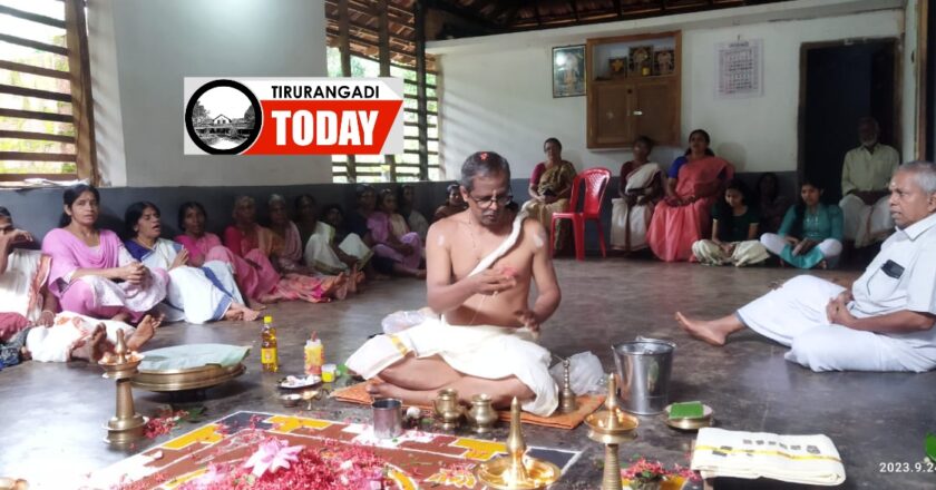 അയ്യപ്പ ക്ഷേത്രത്തിൽ പ്രശ്‌ന പരിഹാര ക്രിയ നടത്തി