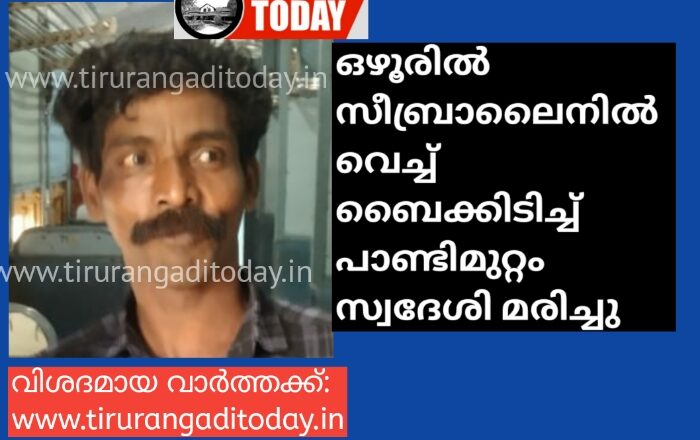 സീബ്രാലൈനിൽ വെച്ച് ബൈക്കിടിച്ച് പാണ്ടിമുറ്റം സ്വദേശി മരിച്ചു