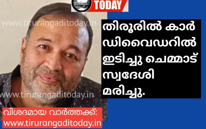 കാർ ഡിവൈഡറിൽ ഇടിച്ചു ചെമ്മാട് സ്വദേശി മരിച്ചു