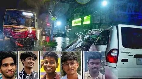 കളര്‍കോട് വാഹനാപകടം : കാറോടിച്ച വിദ്യാര്‍ത്ഥിയെ പ്രതിയാക്കി പൊലീസ് റിപ്പോര്‍ട്ട്