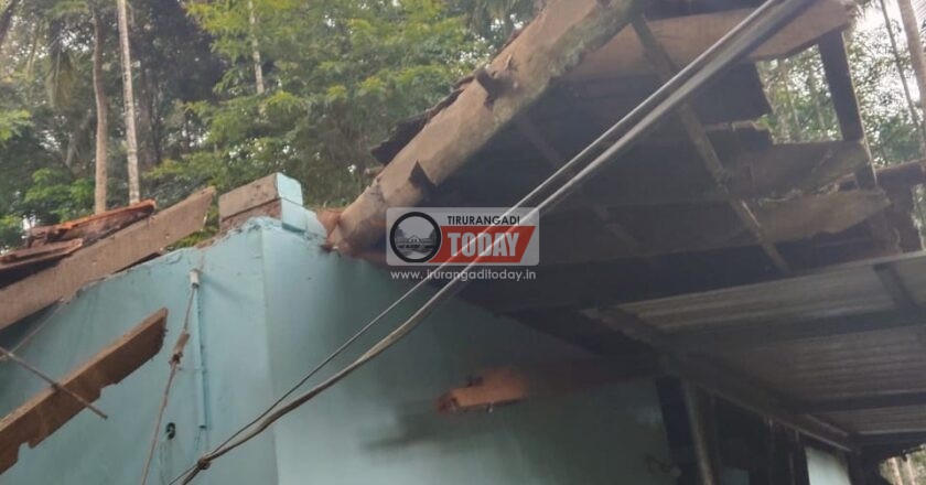 മഴയത്ത് വീട് തകർന്നു; വീട്ടിലുണ്ടായിരുന്ന മാതാവും മകളും കൈകുഞ്ഞും അത്ഭുതകരമായി രക്ഷപ്പെട്ടു