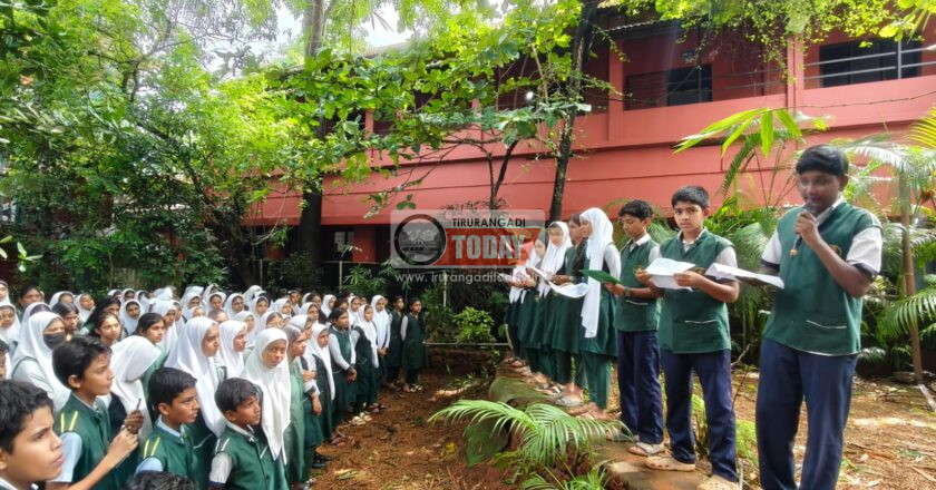 വായനാദിനത്തിൽ റീഡേഴ്സ് അസംബ്ലിയുമായി വിദ്യാർത്ഥികൾ