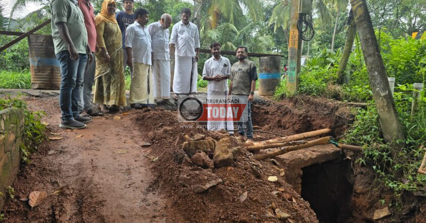 കക്കാട് – തിരൂരങ്ങാടി റോഡിലെ തൂക്കുമരത്ത് വെള്ളക്കെട്ടിന് പരിഹാരമാകുന്നു