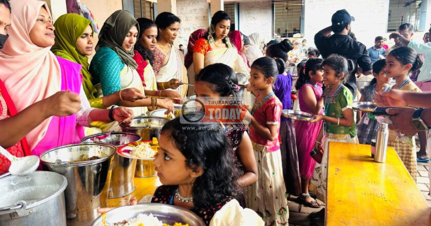 നാടിനാകെ ഓണസദ്യയൊരുക്കി വെന്നിയൂർ ജിഎംയുപി സ്കൂൾ