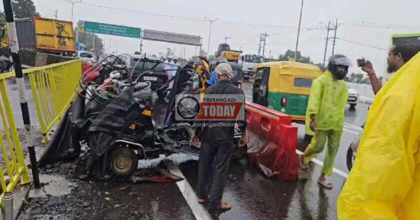 റോഡരികില്‍ നിന്നവര്‍ക്കിടയിലേക്ക് ബസ് ഇടിച്ചു കയറി ; 5 മരണം, രണ്ടു പേരുടെ നില ഗുരുതരം