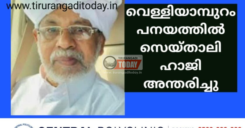 വെള്ളിയാമ്പുറം പനയത്തിൽ സെയ്താലി ഹാജി അന്തരിച്ചു