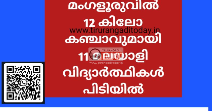 മംഗളൂരുവിൽ 12 കിലോ കഞ്ചാവുമായി 11 മലയാളി വിദ്യാർത്ഥികൾ പിടിയിൽ