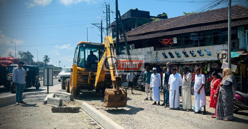 ദേശീയപാത കക്കാട് ടൗണില്‍ പരാതികള്‍ പരിഹരിച്ചുകൊണ്ടുള്ള ഡിവൈഡര്‍ നിര്‍മാണം തുടങ്ങി