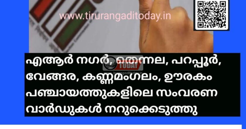 എആർ നഗർ, തെന്നല, പറപ്പൂർ, വേങ്ങര, കണ്ണമംഗലം, ഊരകം പഞ്ചായത്തുകളിലെ സംവരണ വാർഡുകൾ നറുക്കെടുത്തു