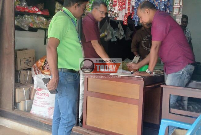 സപ്ലൈ വകുപ്പിൻ്റെ നേതൃത്വത്തിൽ ചെമ്മാട് കടകളിൽ പരിശോധന നടത്തി