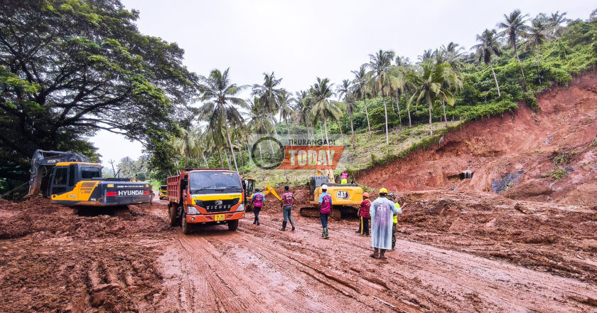 പാണക്കാട് എടയിപ്പാലത്തെ റോഡിൽ വീണ മണ്ണ് നീക്കം ചെയ്തു; ഇന്ന് ഗതാഗതത്തിന് തുറന്നു കൊടുക്കും