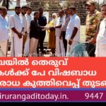 നന്നമ്പ്രയിൽ തെരുവ് നായകൾക്ക് പേ വിഷബാധ പ്രതിരോധ കുത്തിവെപ്പ് തുടങ്ങി