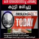 കാർ ഡിവൈഡറിൽ ഇടിച്ച് പരിക്കേറ്റ മൂന്ന് വയസുകാരി മരിച്ചു