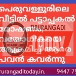പെരുവള്ളൂരിലെ വീട്ടിൽ പട്ടാപ്പകൽ മോഷണം; വയോധികയെ ആക്രമിച്ച് ആറര പവൻ കവർന്നു